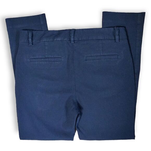 Mario Serrani Italy Blue slim skinny cropped stretch pants trousers size 4 - Picture 5 of 6